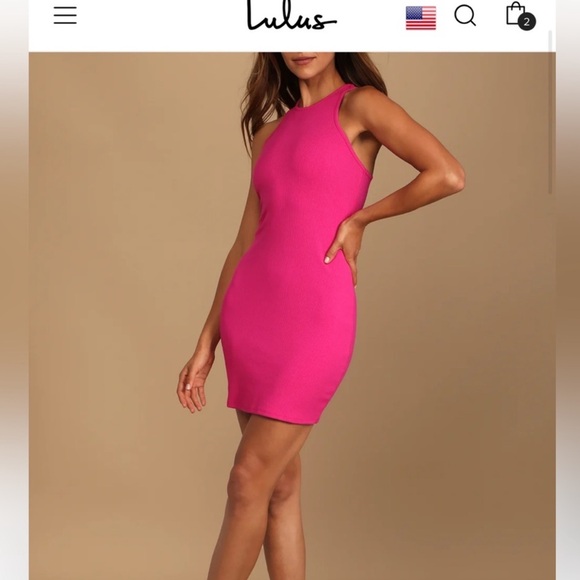 Lulus Dresses & Skirts - Lulus hot pink bodycon dress